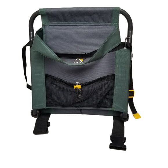 GCI Outdoor Portable Stadium Seat Bleacher Chair Green Gray Camping Sports - Picture 2 of 15